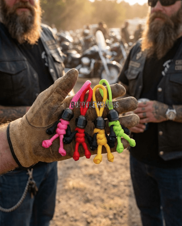 078 Buddy Keychains - Black Helmet - Motor Bike Keychains - Buddy Keychains Ltd
