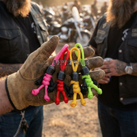 078 Buddy Keychains - Black Helmet - Motor Bike Keychains