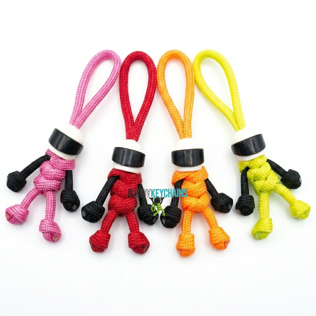 078 Buddy Keychains - White Helmet - Motor Bike Keychains