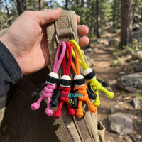 078 Buddy Keychains - White Helmet - Motor Bike Keychains