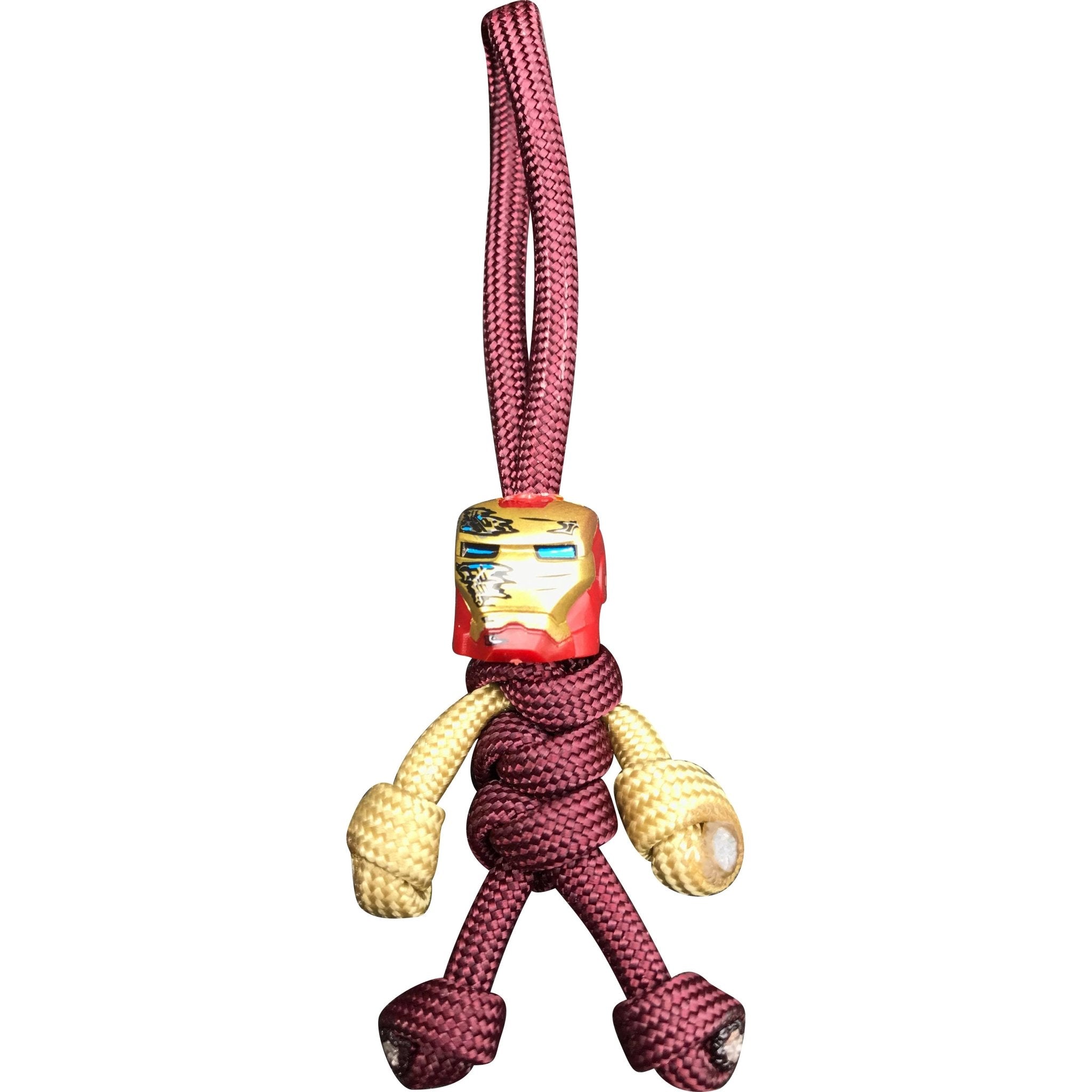 Iron Man Paracord Buddy Keychain  Marvel  Scratched Face, buddykeychains